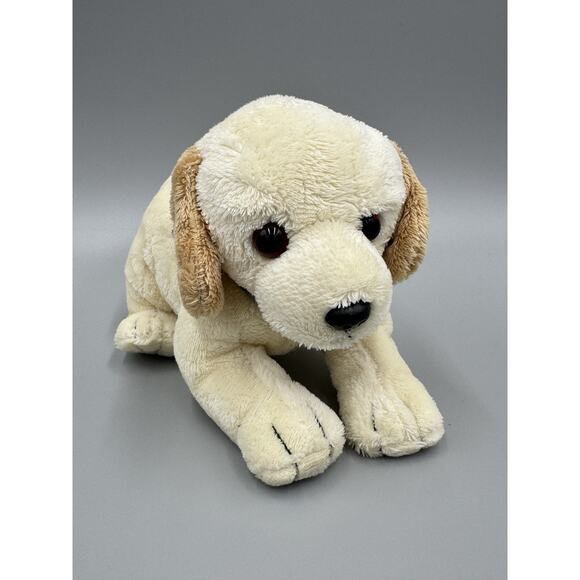 Yellow Lab Dog Golden Retriever Puppy Plush 8” Realistic Stuffed Animal - Picture 1 of 9